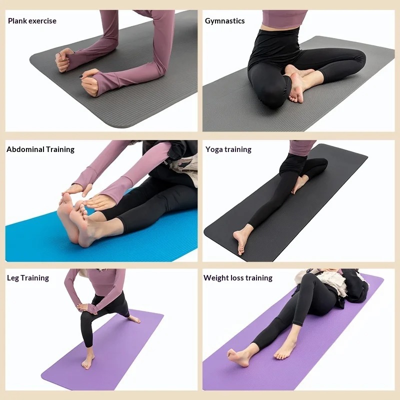 Home Pilates Yoga - Matras Yoga Anti Selip Ekstra Tebal