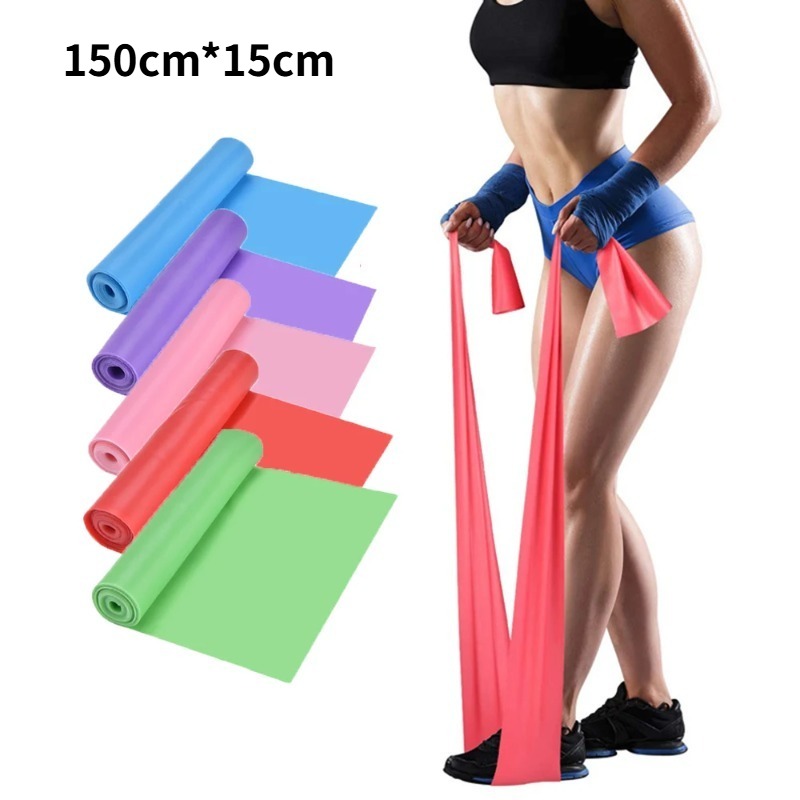 Home Pilates Yoga - Pita Latihan Lateks Alami, Pita Elastis