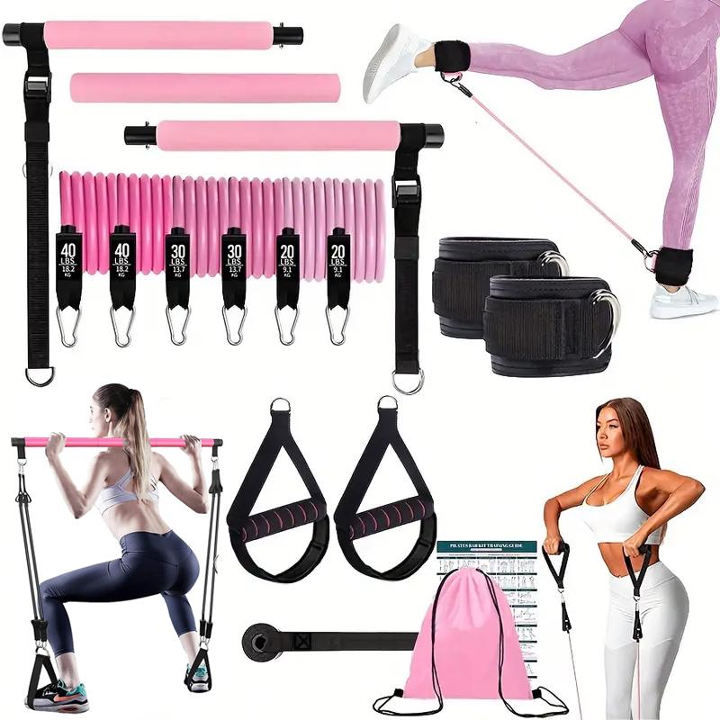 Pilates Yoga Barı - Kit Bar Pilates Multifungsi dengan Tali