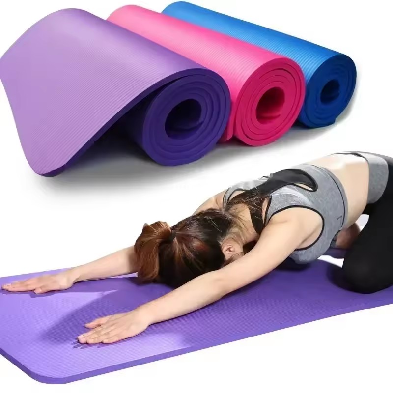 Pilates Yoga Matte - Matras Yoga Tebal 1CM Anti-selip Matras