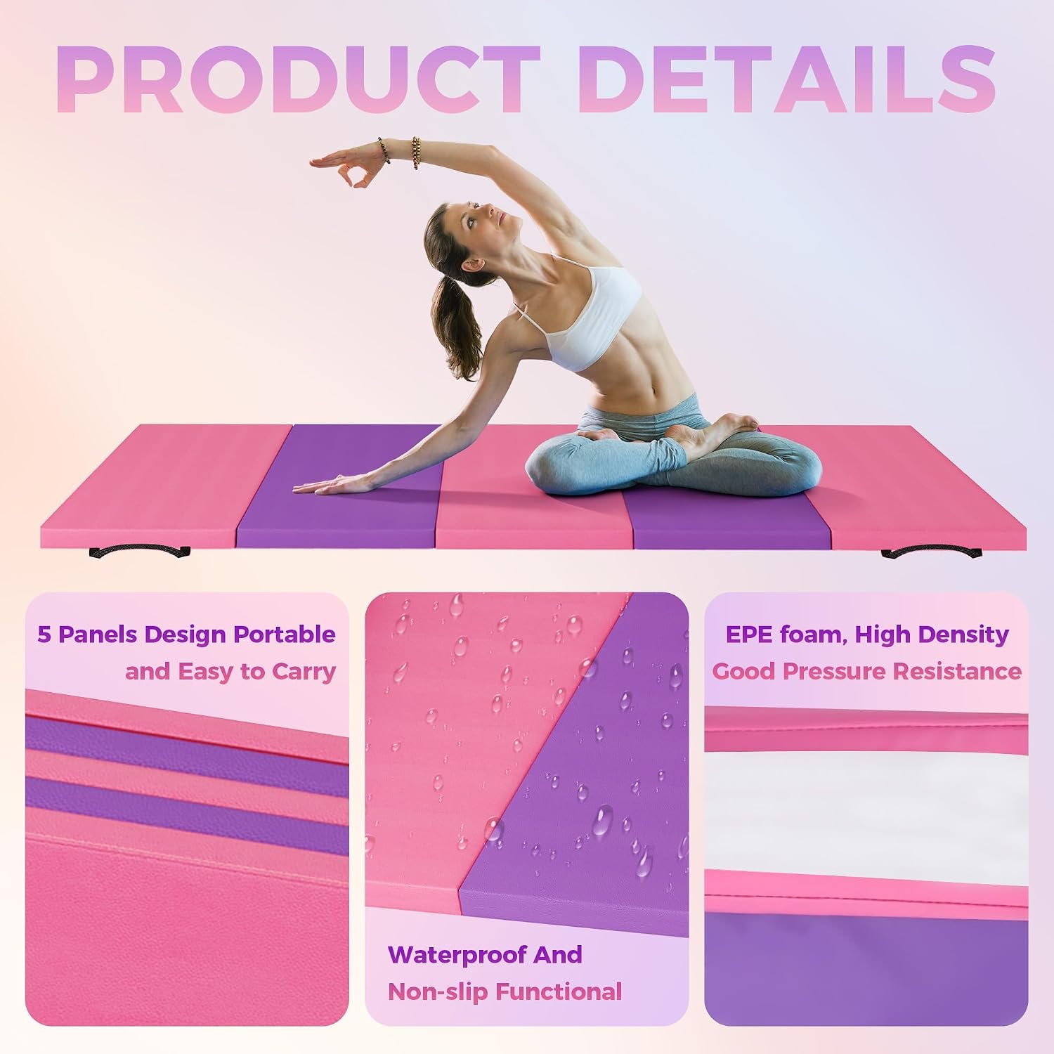 Matras Yoga Lipat, Matras Sena - Pilates Yoga Matte ulasan dan harga