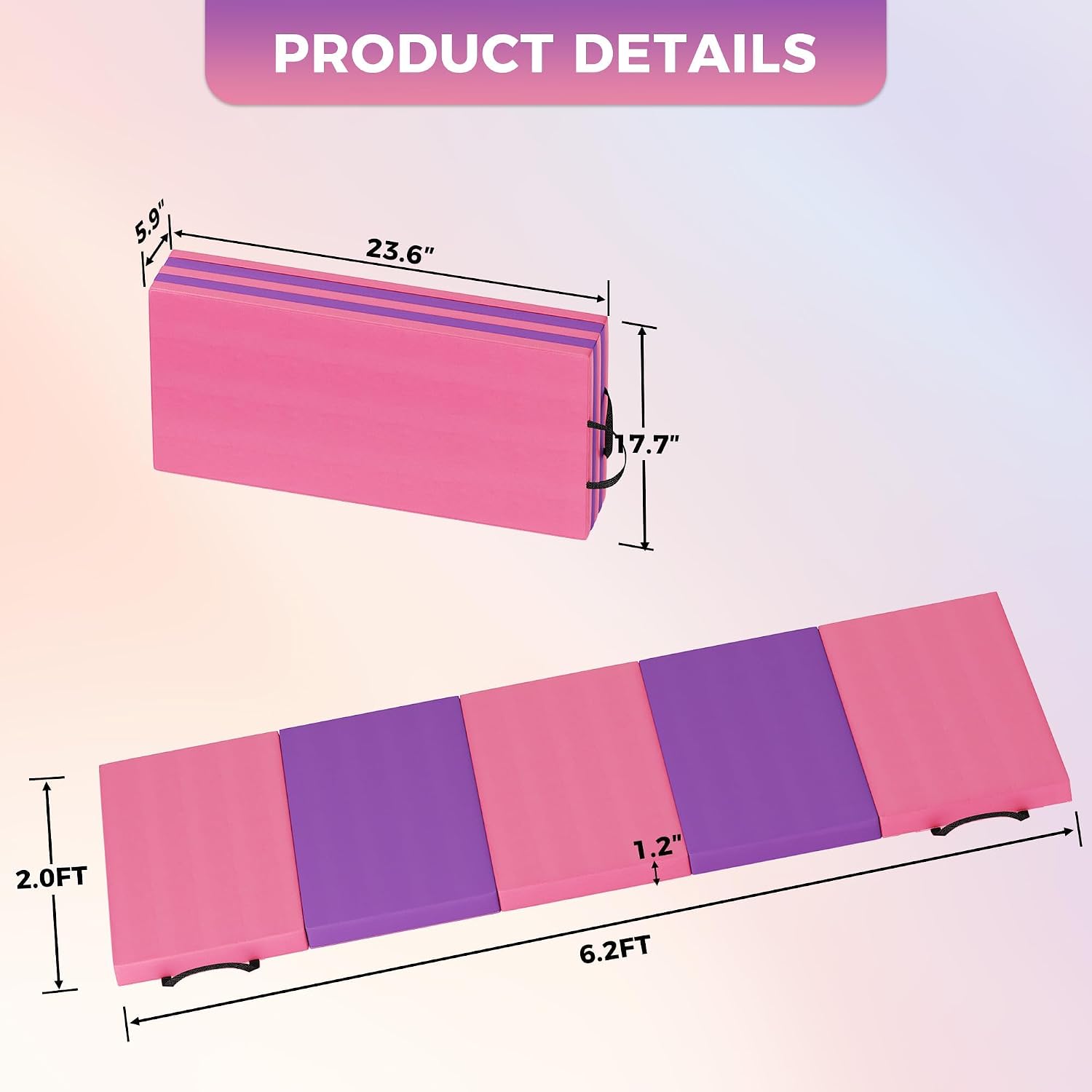 Matras Yoga Lipat, Matras Sena - Pilates Yoga Matte ulasan dan harga