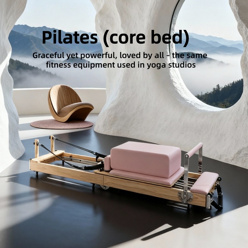Pilates Core Bed Lipat Kayu Ka - Home Pilates Yoga ulasan dan harga