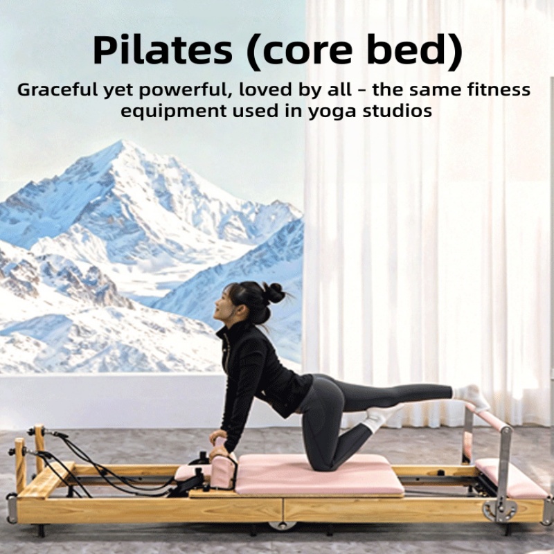 Pilates Core Bed Lipat Kayu Ka - Home Pilates Yoga ulasan dan harga