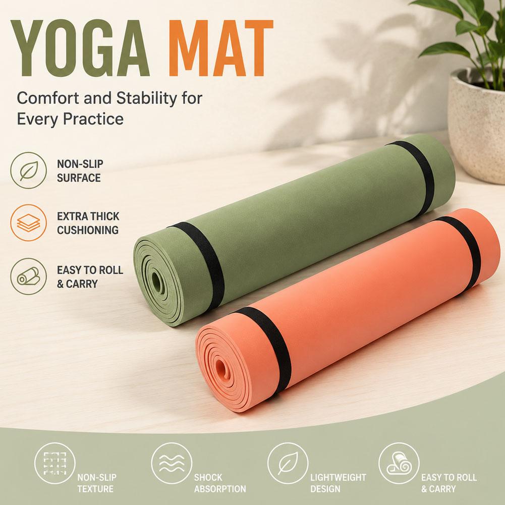 Matras Yoga Pilates Anti Selip - Pilates Yoga Matte ulasan dan harga